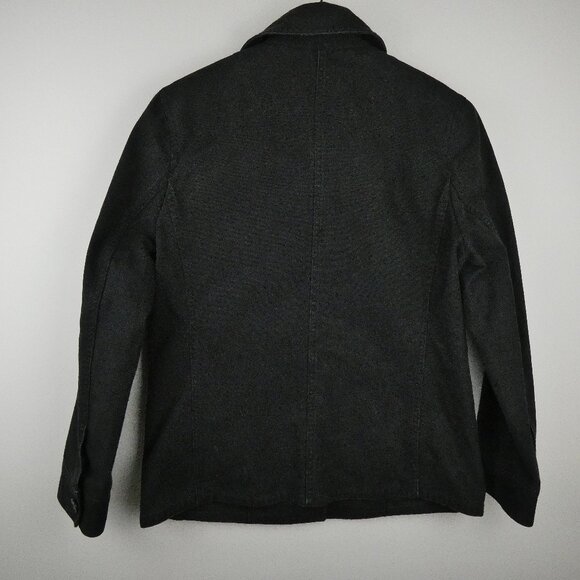 Comme Ca Ism Jacket Black Chore Canvas Womens Large Cotton Pockets Japanese - Picture 5 of 13